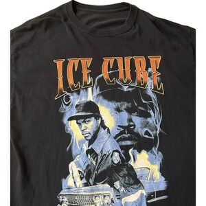 Ice Cube Shirt Black Graphic T Shirt Unisex Size XXL 2XL Rapper Fan Music Artist